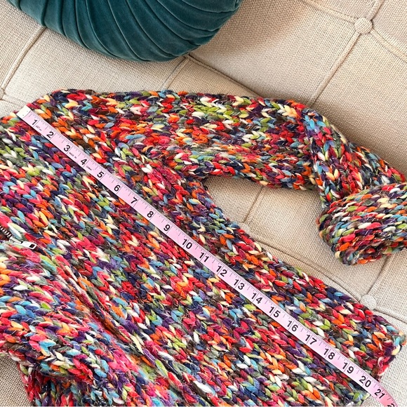 Hand Knit Zip-Front Sweater - Picture 9 of 10